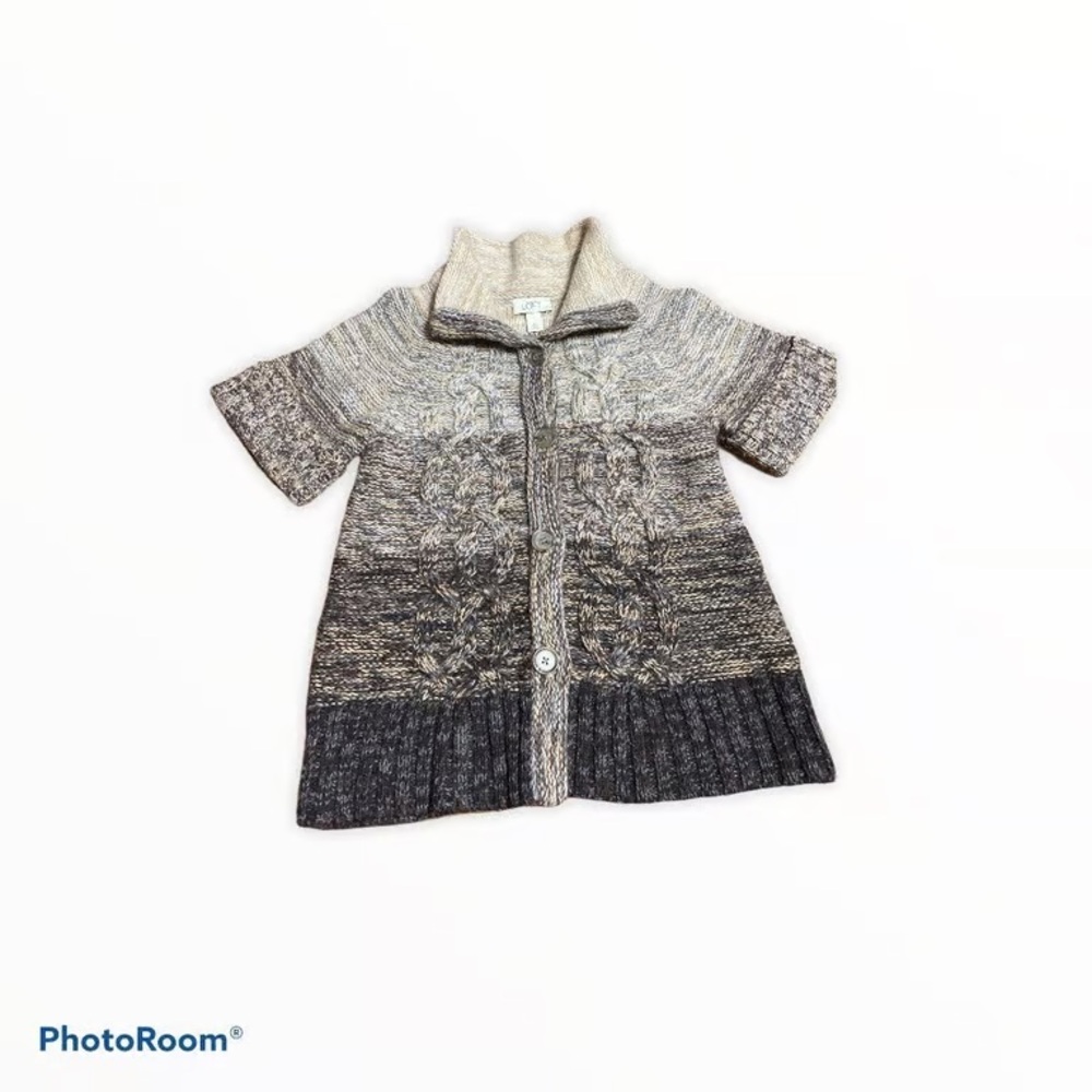 Elegant Gray Women's Knit Sweater